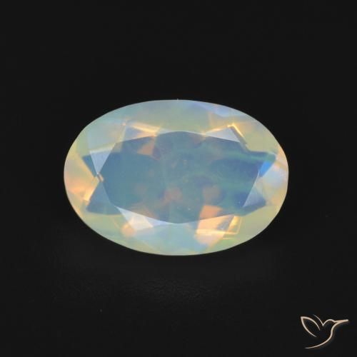 1.21ct Natural Multicolorido Opala, oval, Transparente
