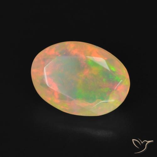 Opala Multicolorido Natural 1.75ct, oval, Transparente