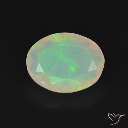 1.10ct Natural Multicolorido Opala, oval, Transparente