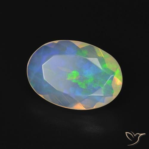 Opala Multicolorido Natural 2.05ct, oval, Transparente