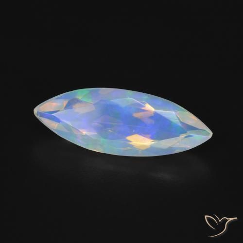 Opala Multicolorido Natural 1.35ct, Marquesa, Transparente