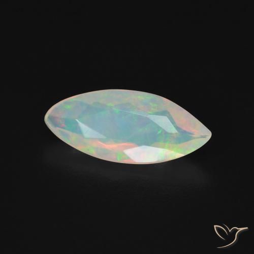 Opala Multicolorido Natural 0.75ct, Marquesa, Transparente