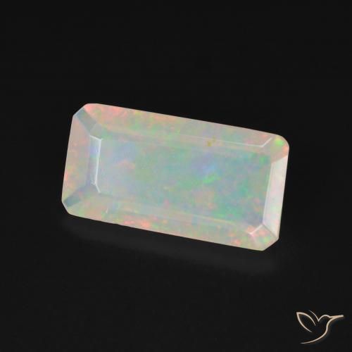 Opala Multicolorido Natural 1.46ct, Corte Octógono / Esmeralda, Transparente