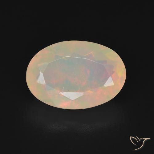 2.89ct Natural Multicolorido Opala, oval, Transparente