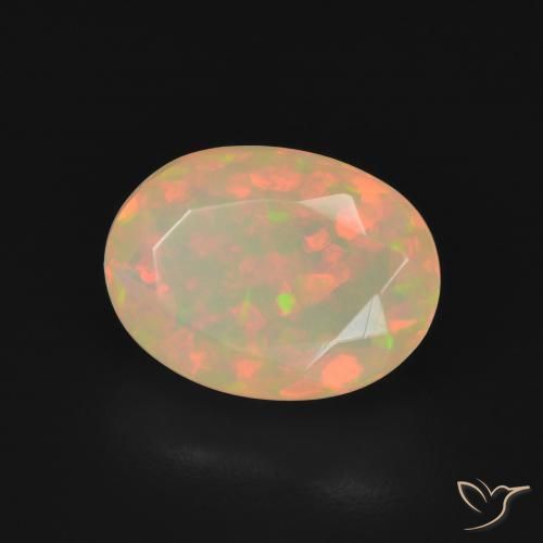 Opala Multicolorido Natural 2.18ct, oval, Transparente