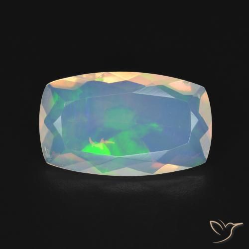 2.67ct Natural Multicolorido Opala, Almofada, Transparente