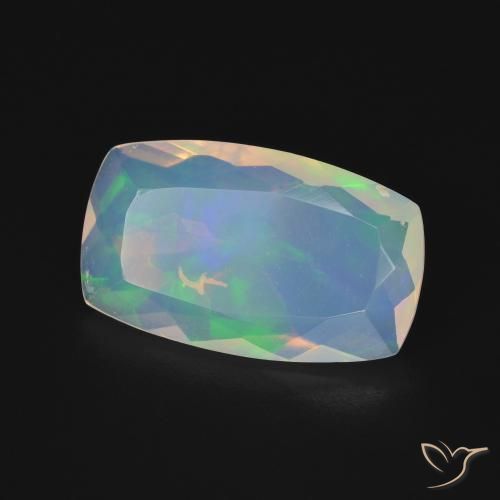 Opala Multicolorido Natural 2.67ct, Almofada, Transparente