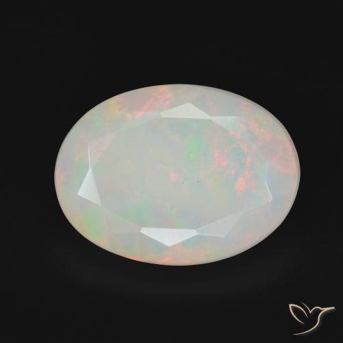 5.28ct Natural Multicolorido Opala, oval, Opaco
