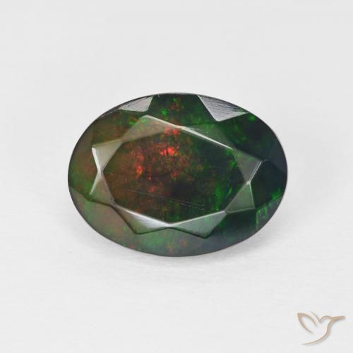 1.71ct Natural Multicolorido Opala, oval, Opaco