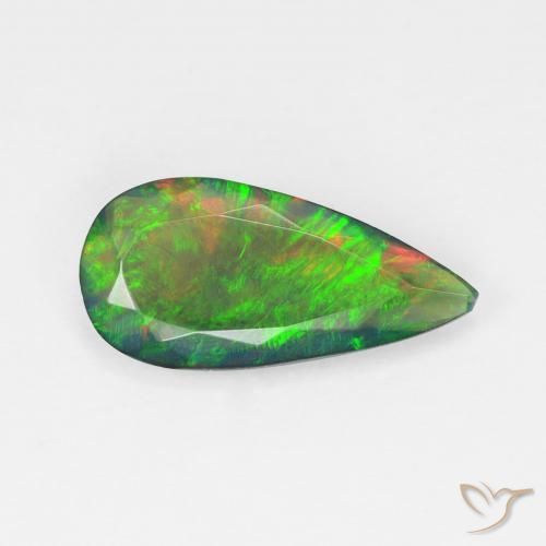 Opala Multicolorido Natural 1.78ct, Formato de pêra, Transparente
