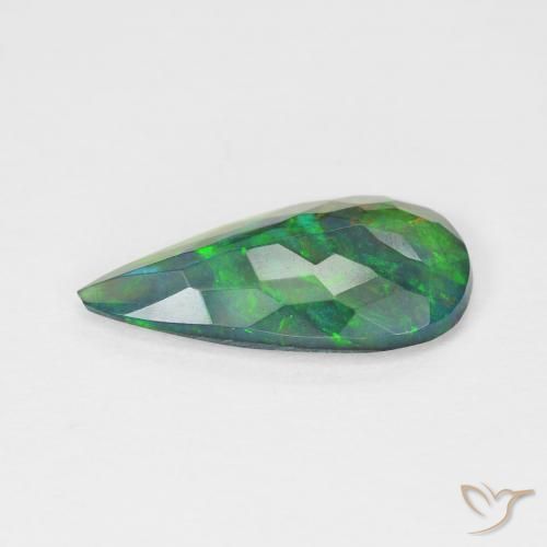 Opala Multicolorido Natural 1.78ct, Formato de pêra, Transparente