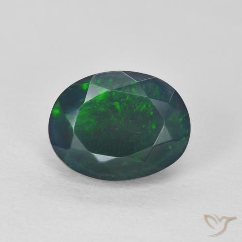 1.37ct Natural Multicolorido Opala, oval, Translúcido