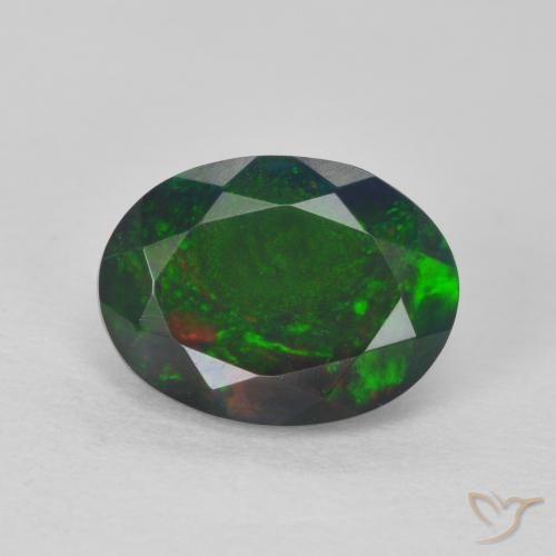 1.70ct Natural Multicolorido Opala, oval, Translúcido