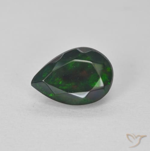 0.95ct Natural Multicolorido Opala, Formato de pêra, Translúcido