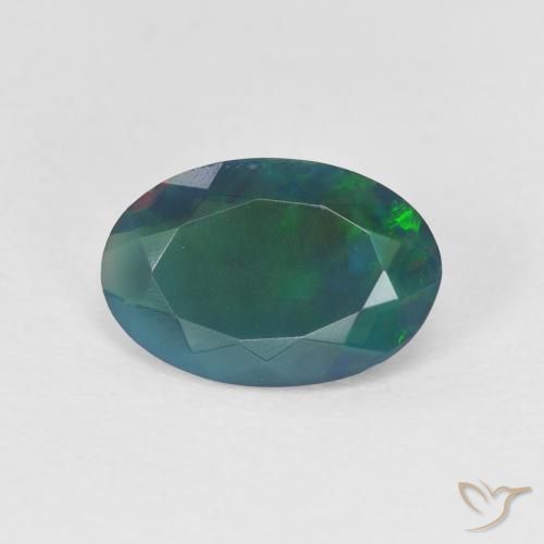 1.09ct Natural Multicolorido Opala, oval, Transparente