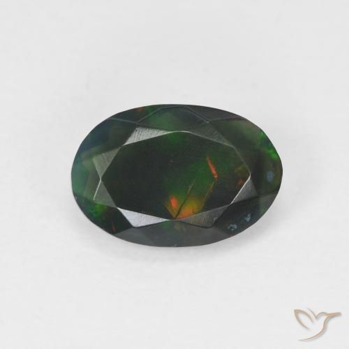 1.05ct Natural Multicolorido Opala, oval, Transparente