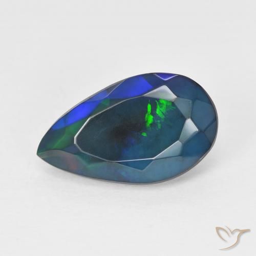 2.34ct Natural Multicolorido Opala, Formato de pêra, Translúcido