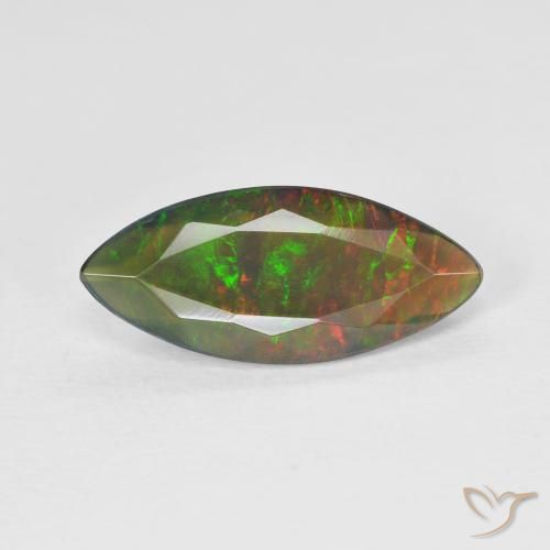 1.53ct Natural Multicolorido Opala, Marquesa, Translúcido