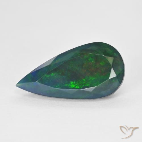 3.48ct Natural Multicolorido Opala, Formato de pêra, Translúcido