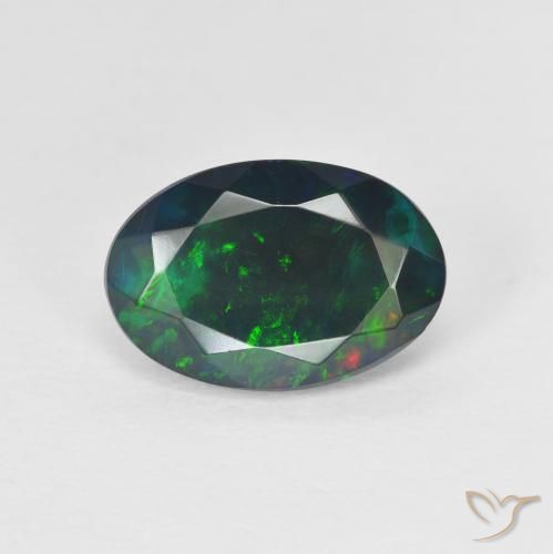 1.62ct Natural Multicolorido Opala, oval, Translúcido