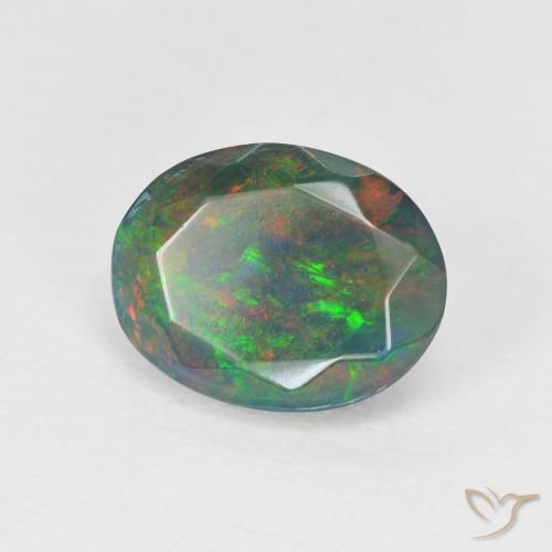 Pedras preciosas de Opala Multicolorido natural de 1.25 ct, oval, Translúcido