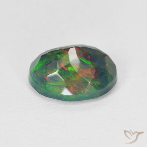 Pedras preciosas de Opala Multicolorido natural de 1.25 ct, oval, Translúcido