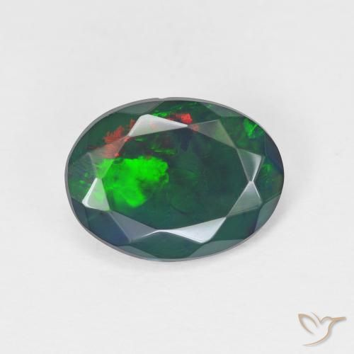 1.44ct Natural Multicolorido Opala, oval, Translúcido