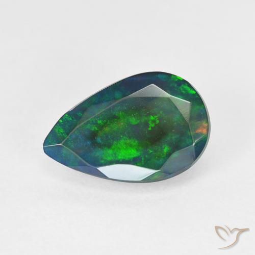 1.90ct Natural Multicolorido Opala, Formato de pêra, Translúcido
