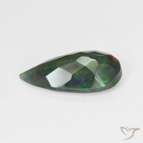 Opala Multicolorido Natural 2.06ct, Formato de pêra, Translúcido