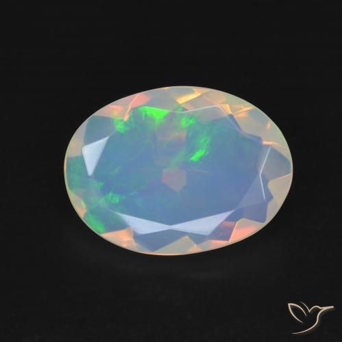 2.05ct Natural Multicolorido Opala, oval, Transparente