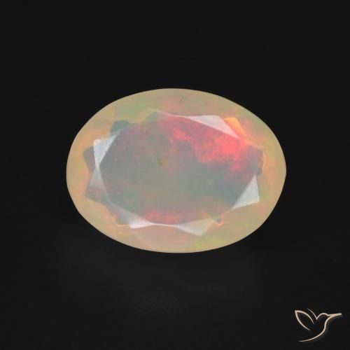 2.21ct Natural Multicolorido Opala, oval, Translúcido