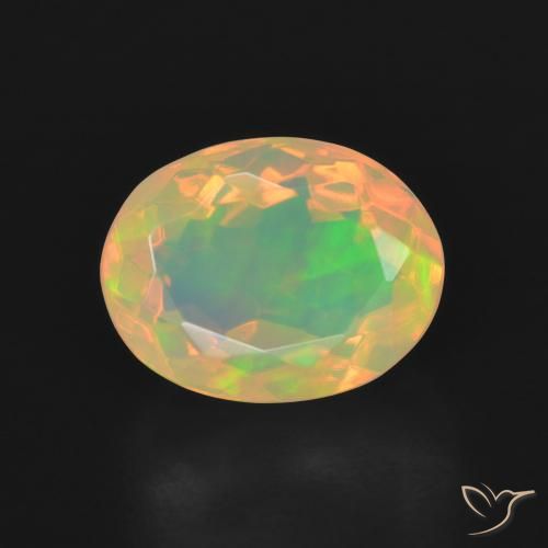 2.34ct Natural Multicolorido Opala, oval, Transparente