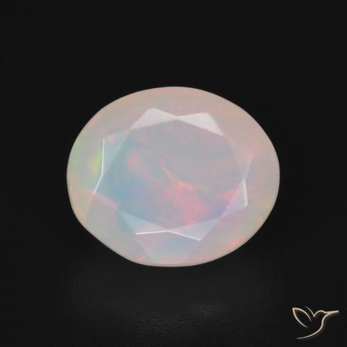 1.99ct Natural Multicolorido Opala, oval, Translúcido