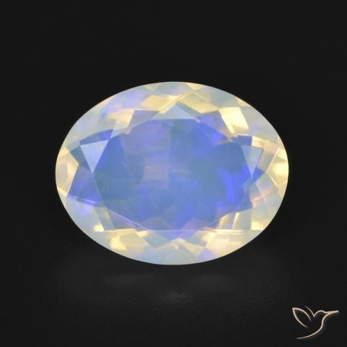 3.07ct Natural Multicolorido Opala, oval, Transparente