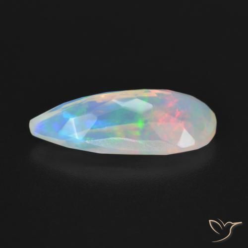 Opala Multicolorido Natural 2.64ct, Formato de pêra, Transparente
