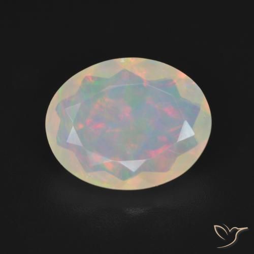 2.16ct Natural Multicolorido Opala, oval, Transparente