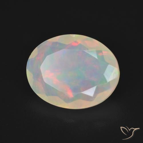 Opala Multicolorido Natural 2.16ct, oval, Transparente