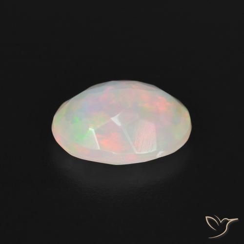 Opala Branco multicor Natural 1.62ct, oval, Transparente
