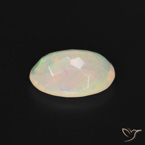Opala Branco multicor Natural 1.90ct, oval, Transparente