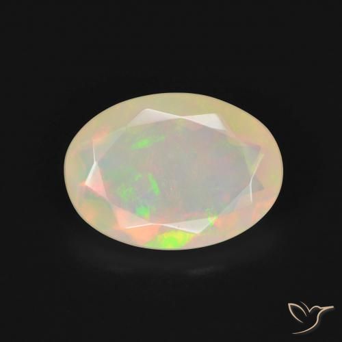 1.82ct Natural Multicolorido Opala, oval, Translúcido