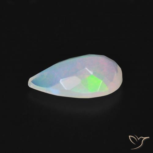 Opala Multicolorido Natural 1.37ct, Formato de pêra, Transparente