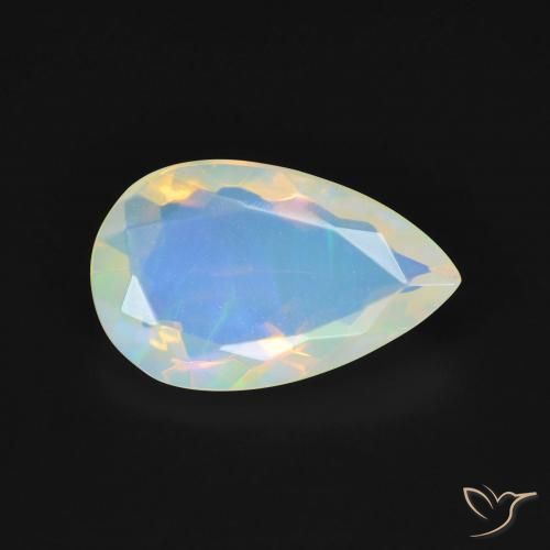 Opala Multicolorido Natural 2.40ct, Formato de pêra, Transparente