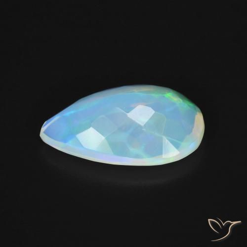 Opala Multicolorido Natural 2.40ct, Formato de pêra, Transparente