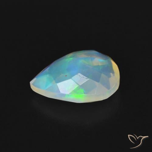 Opala Multicolorido Natural 1.16ct, Formato de pêra, Transparente