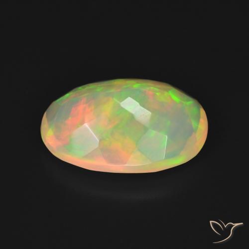 Opala Multicolorido Natural 3.13ct, oval, Transparente
