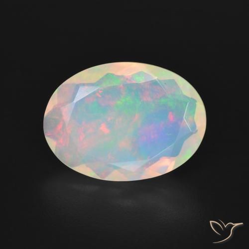 2.94ct Natural Multicolorido Opala, oval, Transparente