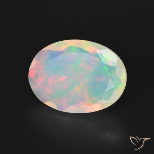Opala Multicolorido Natural 2.94ct, oval, Transparente