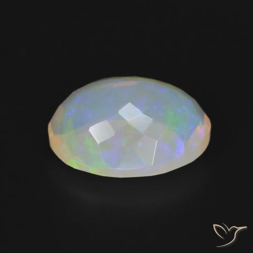 Opala Multicolorido Natural 3.31ct, oval, Opaco