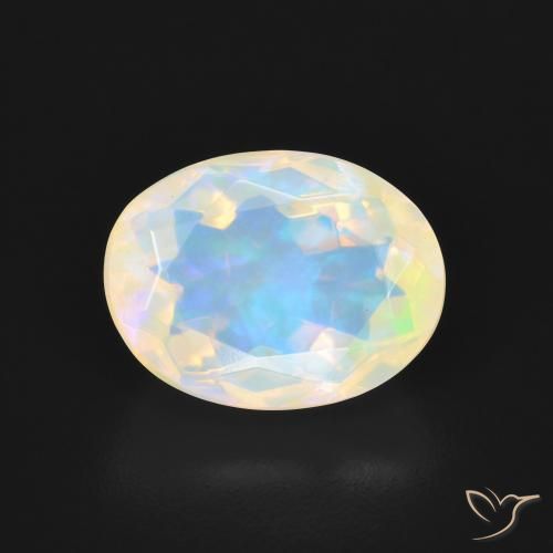 2.60ct Natural Multicolorido Opala, oval, Transparente