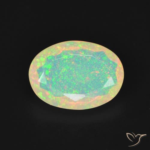 1.93ct Natural Multicolorido Opala, oval, Transparente